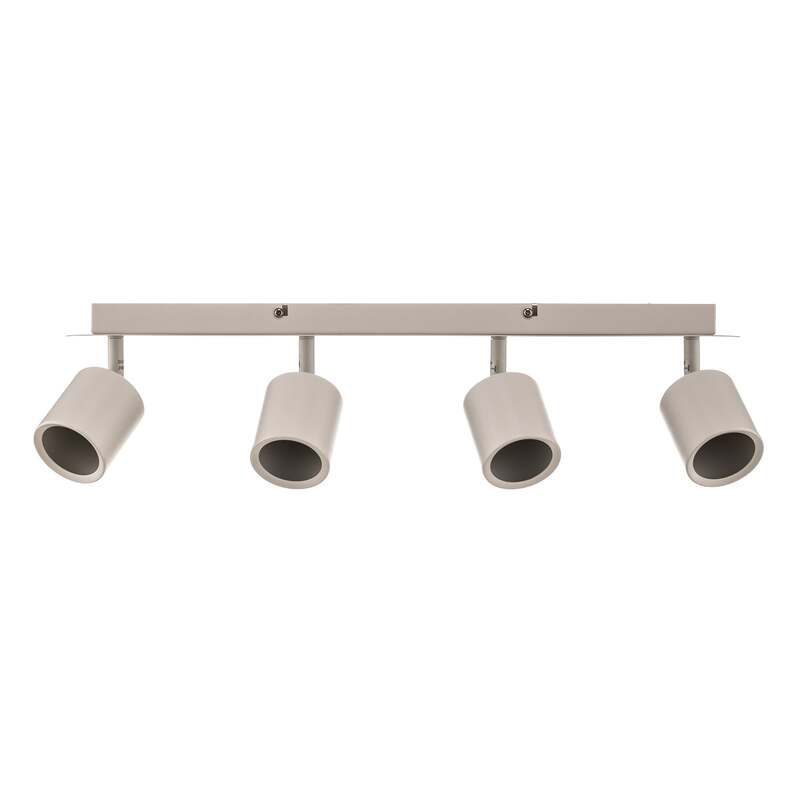 Modo Deckenspot Strahler Deckenlampe Leuchte Edelstahl Kunststoff Weiß 4-flg - 5907565914276
