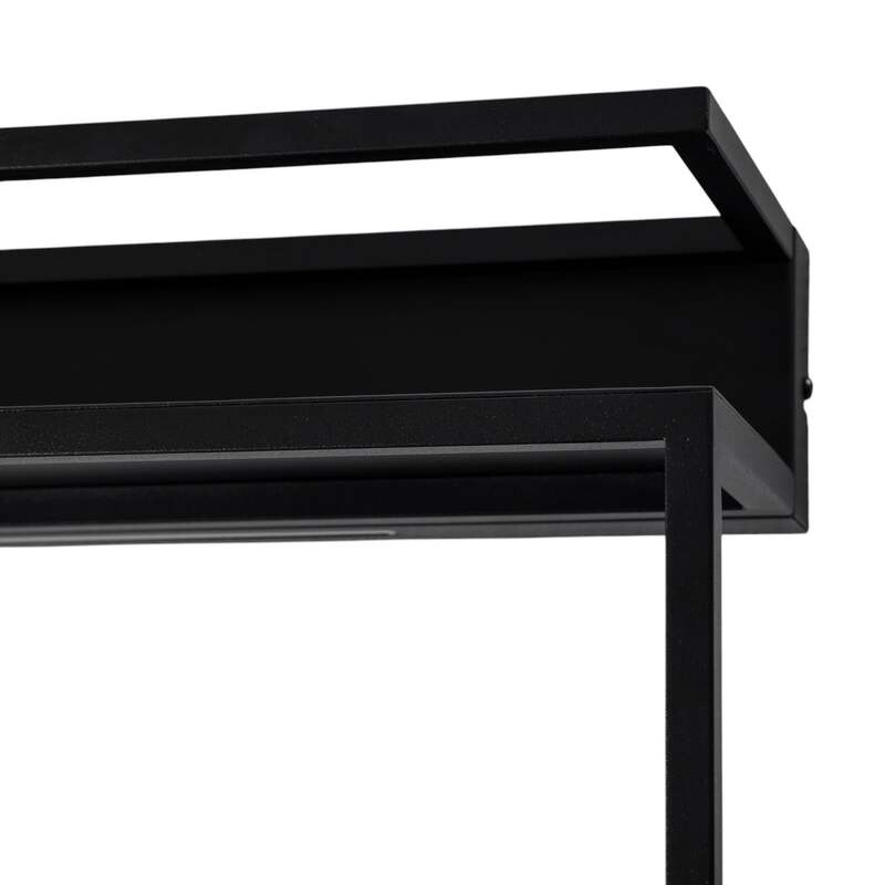 Luminex Wandleuchte Shelf LED Wandlampe Designer Leuchte schwarz 60cm lang - 5907812622954