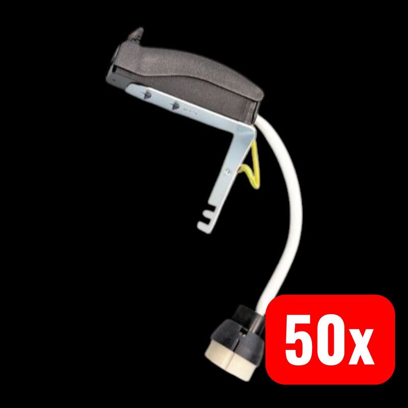 Deko Light Lampenfassung GU10 35W IP20 Leuchte Lampe weiß 100mm Lampenteil - 4042943100504