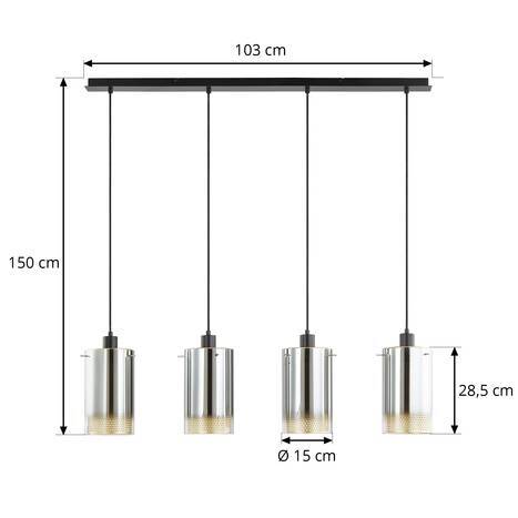 Lucande Sterzy Hängeleuchte Pendelleuchte Hängelampe Deckenlampe Lampe Leuc811 - 4251911765724