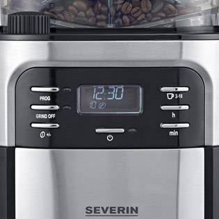 Severin KA 4810 Kaffeeautomat mit Mahlwerk Edelstahl 10 Tassen 1000 W - 4008146022098