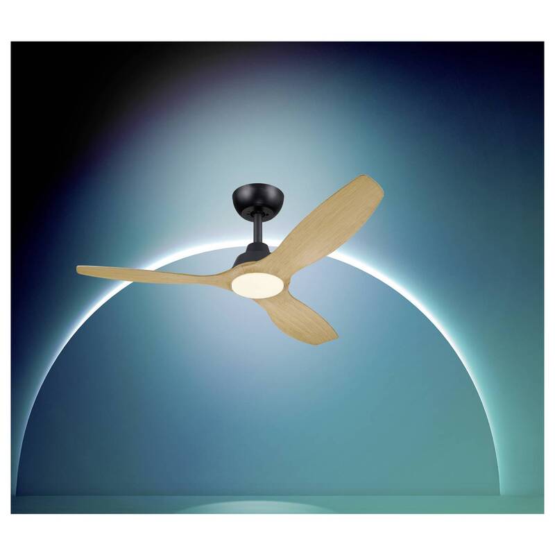Philips LED Deckenventilator Olas 35W Dimmbar mit Fernbedienung schwarz braun - 8721103096128