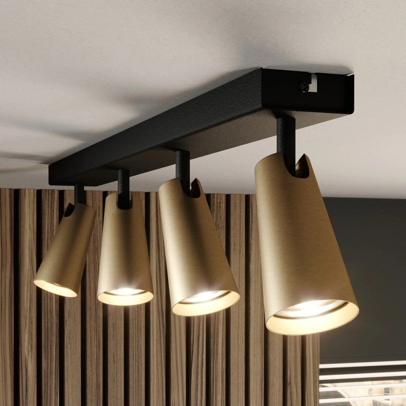 Lucande Deckenlampe Deckenleuchte Angelina LED 4-flg dimmbar messing gold - 4251096569858