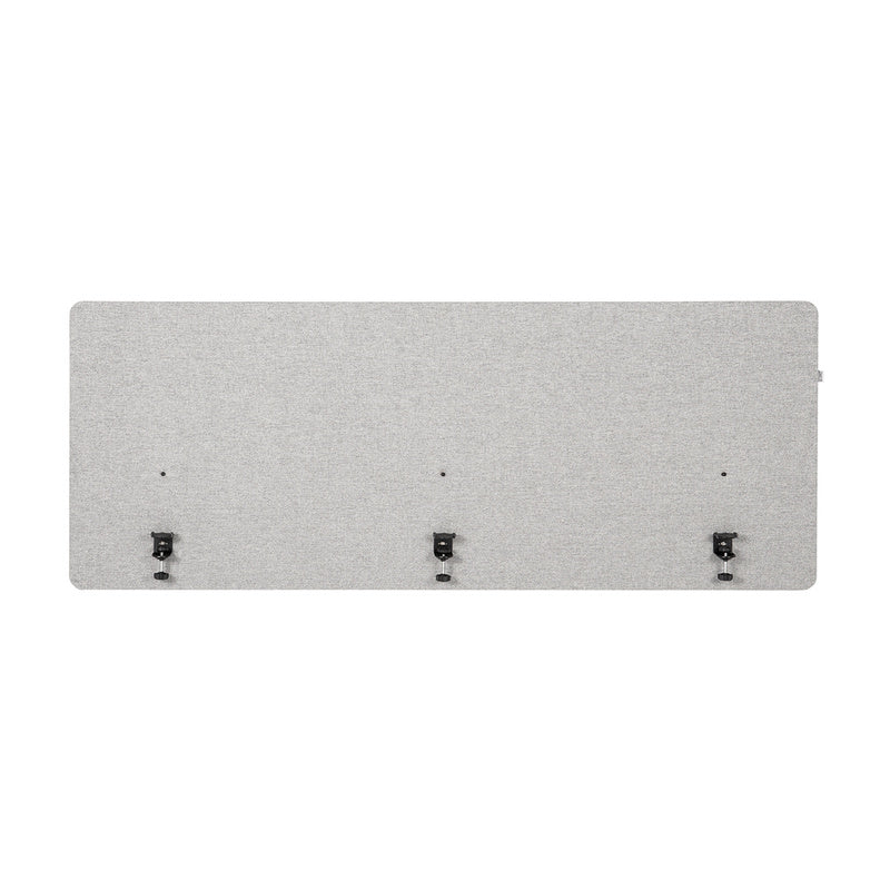 hjh OFFICE Akustik Tischtrennwand FLEXMIUT D 160 cm hellgrau Trennwand Wand - 4064323001966
