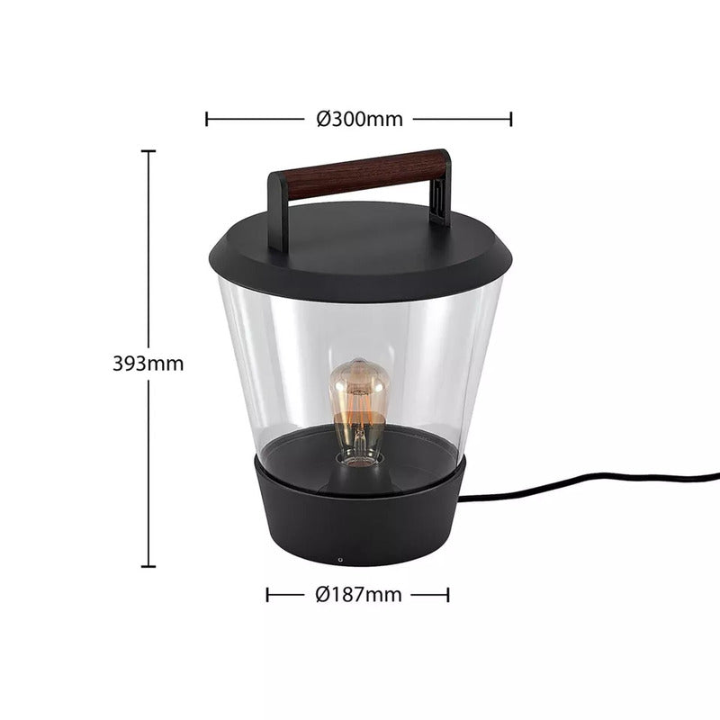 Lucande Larkyn Tischleuchte Gartenbeleuchtung spritzwassergeschützt Lampe - 4251096582277