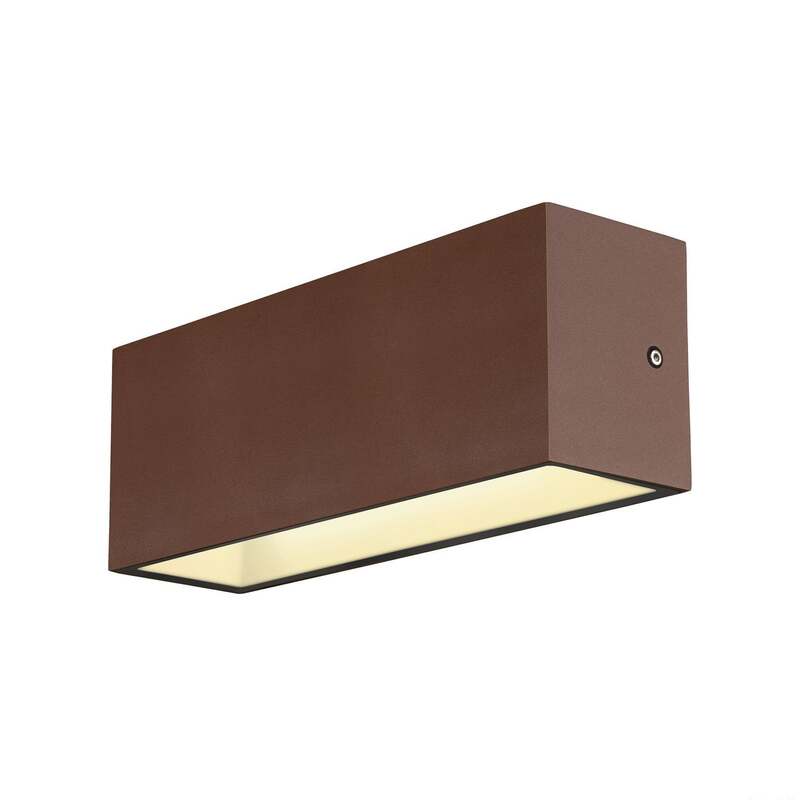 SLV Sitra LED-Außenwandleuchte Wandleuchte Gartenleuchte Lampe up/down 30cm rost - 4024163252539