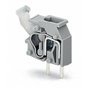 B-Ware WAGO Federkraftklemmblock Klemmenblock Leiterplatte 255-401 Grau 1 Pol 500 Stück