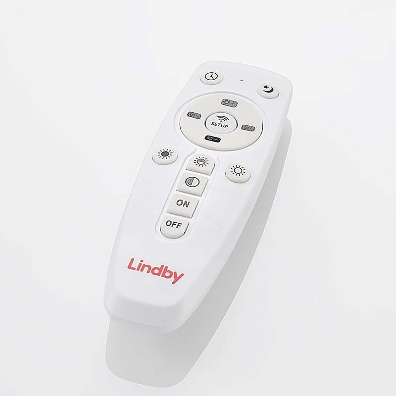 Lindby Deckenlampe Nelios LED Lampe dimmbar schwarz 120x60cm CCT 2700K-6500K - 4251911739411