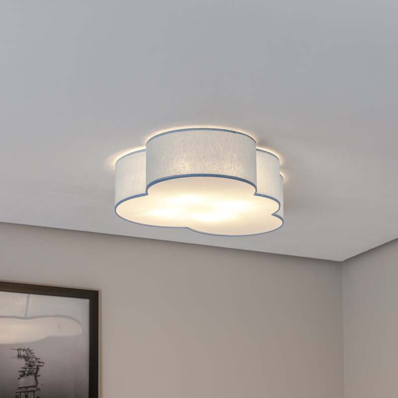 Cloud Deckenleuchte Wolke Lampe blau Textil E27 Kinderzimmer Beleuchtung - 5901780560713