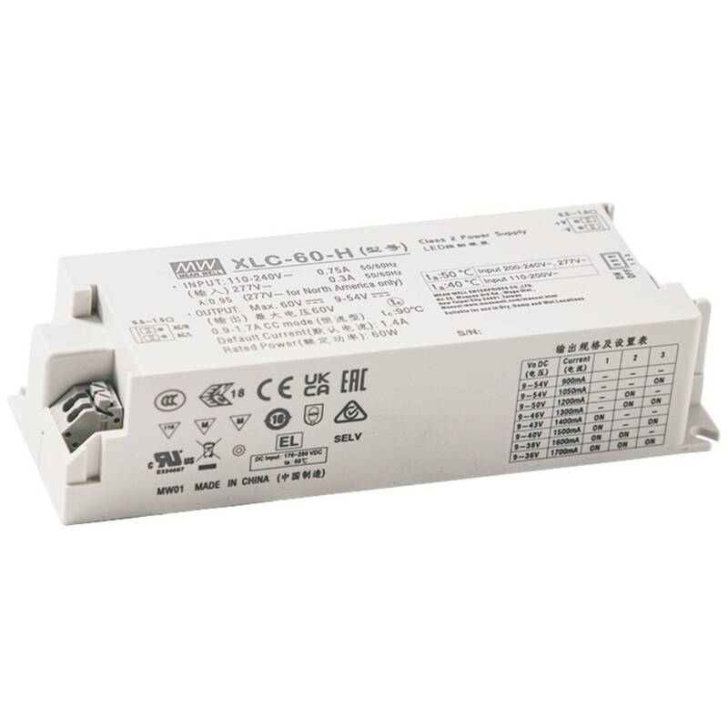 Mean Well LED Treiber Netzteil XLC 60 H DA2N Stromversorgung Beleuchtung - 4021087097666