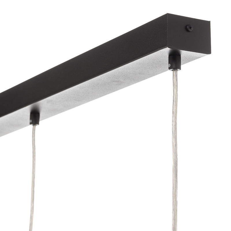 Hängeleuchte Tornado LED Pendelleuchte dimmbar 3-flammig schwarz 95x26cm - 5905563001868