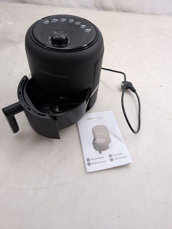 GourmetMaxx Heißluft-Fritteuse 2,3l Fritteuse 1000W schwarz Airfryer Frittieren - 4067522019701