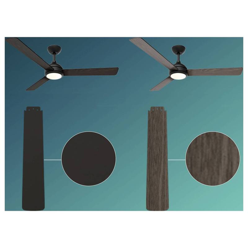 Philips LED Deckenventilator 32W mit Fernbedienung Dimmbar Braun 170m³/h schwarz - 8721103103178