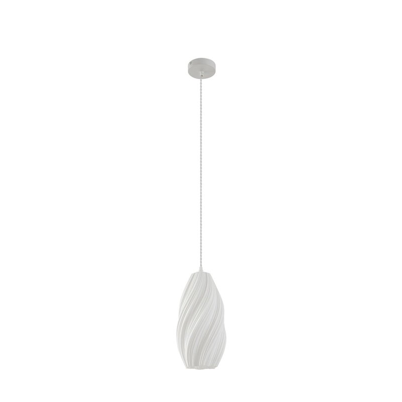 Lindby Pendelleuchte Hängelampe Nuvia weiß 3D Druck Lampenschirm 15 5 cm354 - 4255830901263