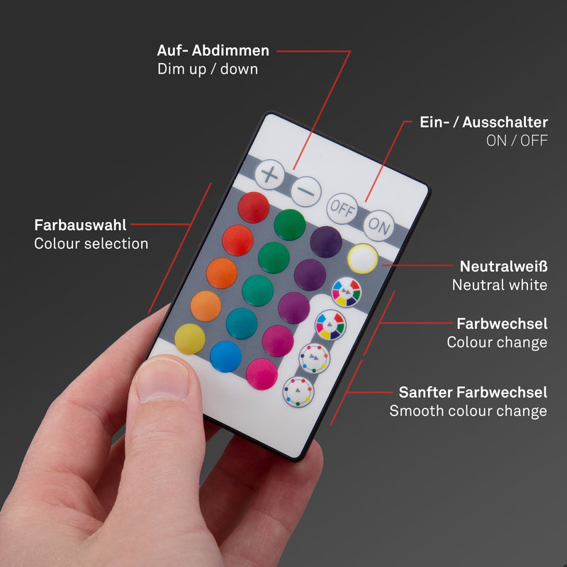 Briloner LED Deckenlampe RGBW Leuchte Slim Ø42cm dimmbar weiß Kunststoff 2700lm - 4002707385172
