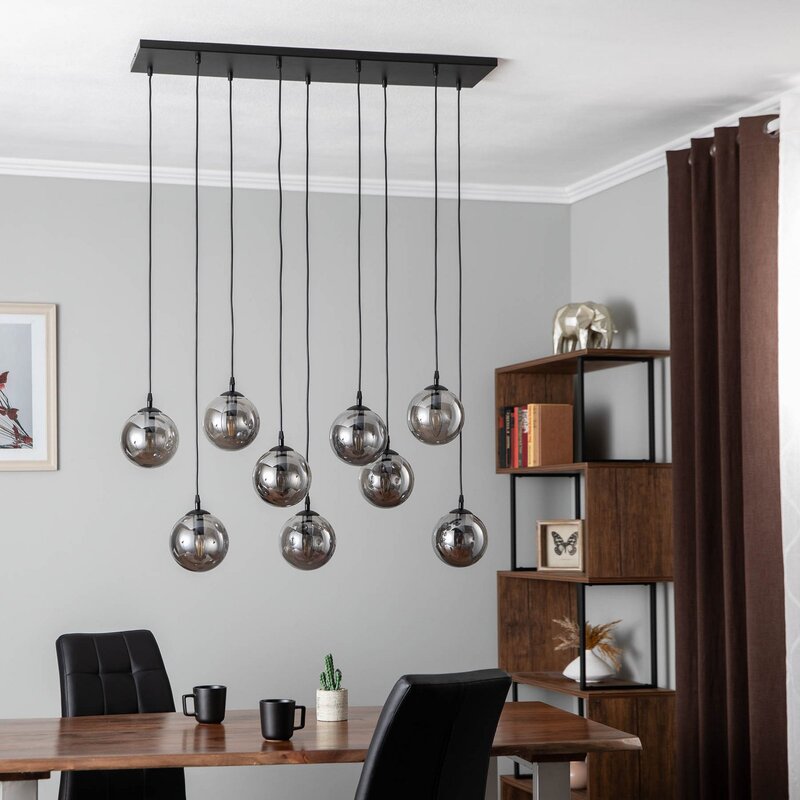 Euluna Hängeleuchte Glassy Hängelampe Pendelleuchte Lampe Leuchte 9-flammig Glas - 5901738900592