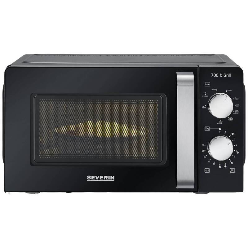 Severin 7781 Mikrowelle 17l mit Grillfunktion 900W schwarz Timerfunktion - 4008146042881