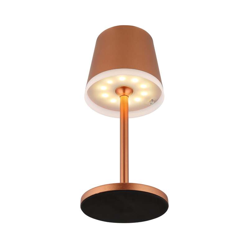 Globo Gartenleuchte LED Solarleuchte kupferfarben 41cm IP44 Tischlampe Leuchte - 9007371487356