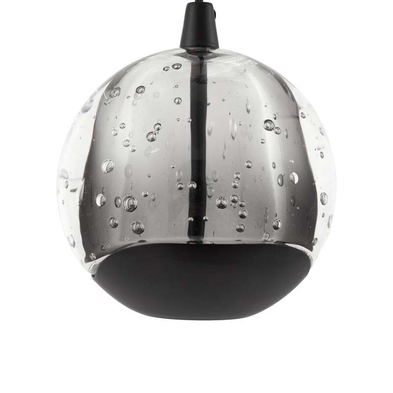 Lucande LED-Hängelampe Hayley schwarz 9-flg Glas 5900 Lumen 3000 K 46 W - 4251911798807