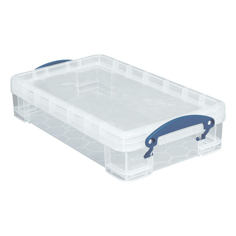 Really Useful Box Aufbewahrungsbox 39,5x8,8x25,5cm DIN A4 4l transparent - 5060024800449