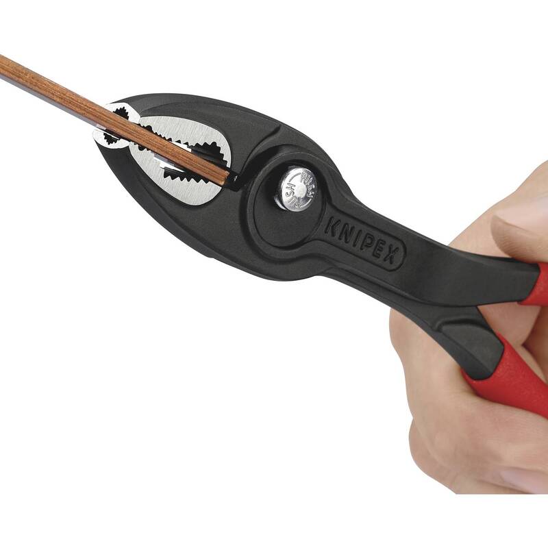 Knipex Frontgreifzange 200 mm Chrom-Vanadium Stahl 4-22 mm Klemmschutz - 4003773087243