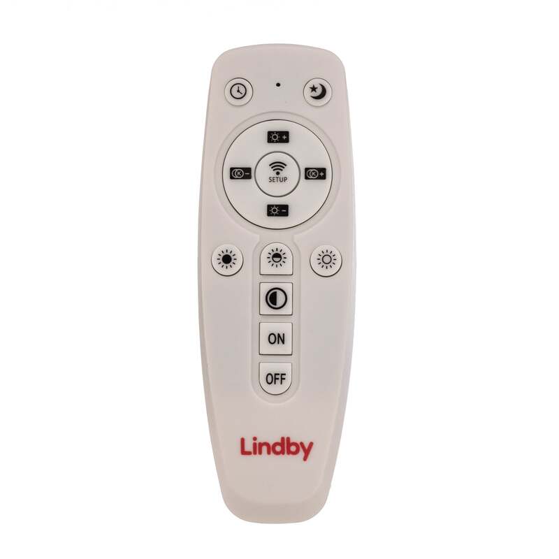 Lindby Deckenleuchte LED Livel dimmbar CCT 80x30cm Fernbedienung silber 2900lm - 4251096528411