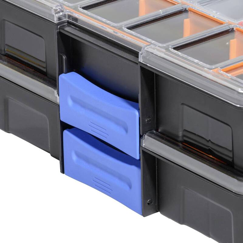 Allit Sortimentskoffer EuroPlus Pro K44/21 Werkzeugkoffer 21 Fächer schwarz - 4005187542400