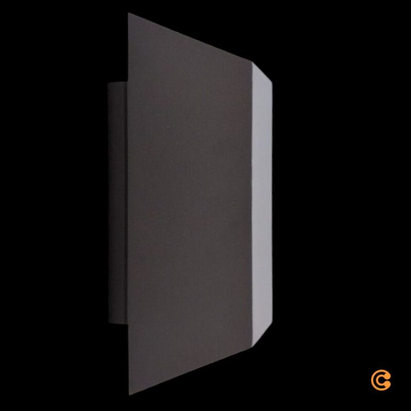 Nordlux Wandleuchte Nico Square GU10 LED Lampe anthrazit 230V IP54 80x235mm - 5704924010941
