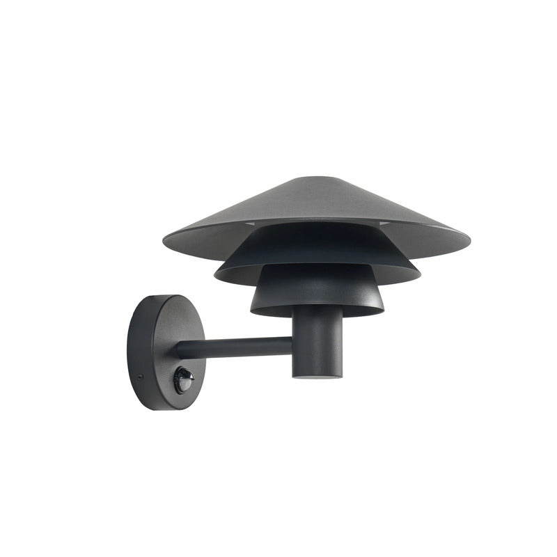 Lucande Außenwandleuchte Montaro Wandlampe LED Sensor anthrazit Aluminium IP54 - 4255830908668