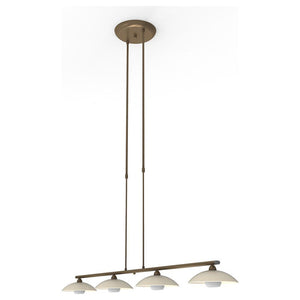 B-Ware Netlighting Pendelleuchte Hängeleuchte Souvereign LED dimmbar bronze 4-flammig