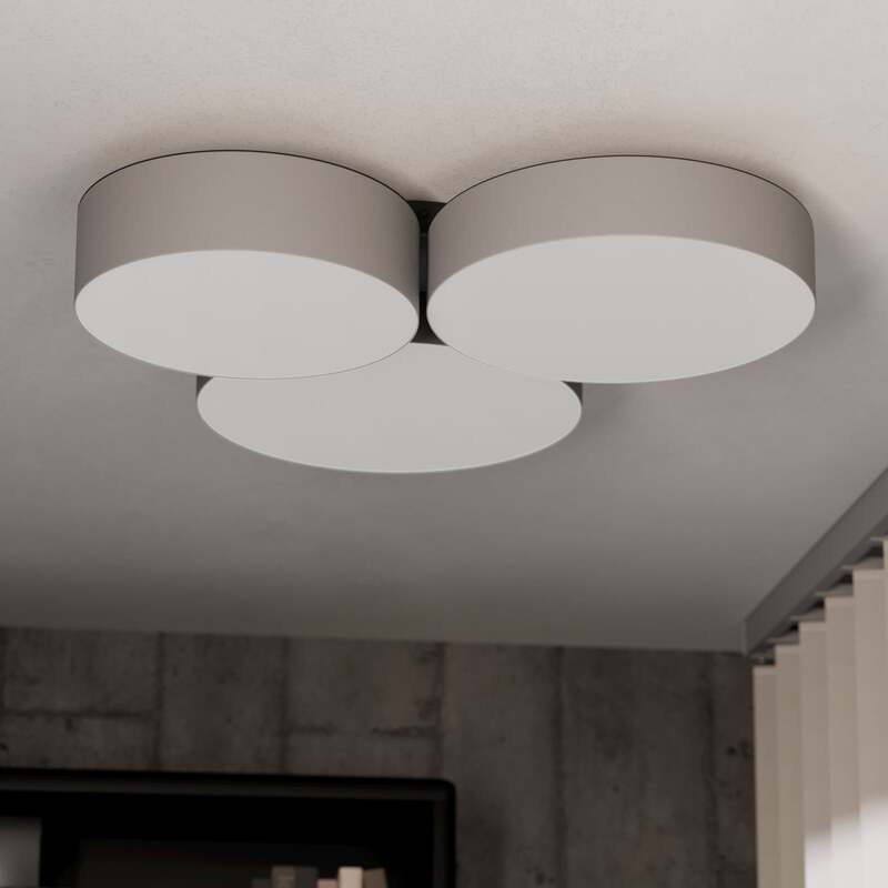 EGLO connect Deckenleuchte Barbano-Z LED dimmbar grau 60,5x56,5cm Smart Home - 9008606274208