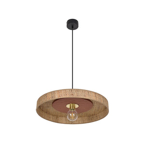 B-Ware MARKET SET Hängeleuchte Pendelleuchte Portinatx Bast Keramik terracotta E27 LED