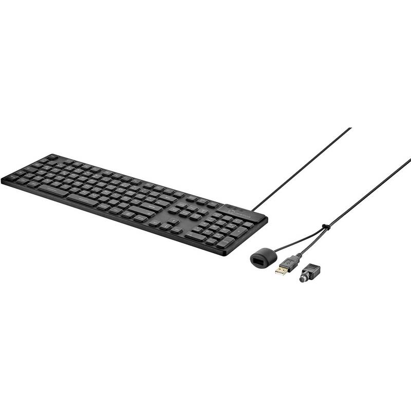 Renkforce USB Tastatur QWERTZ Silikonmembran vollversiegelt IP68 schwarz 1,80m - 4053199571611