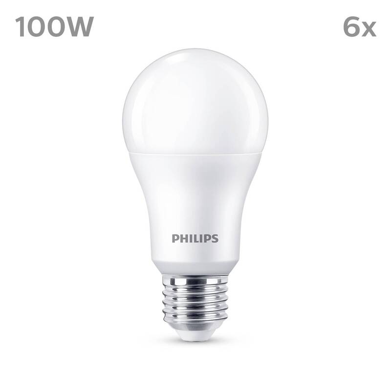 Philips LED-Lampe E27 13W 1521lm 4000K matt 6er Pack energieeffizient - 8719514451353