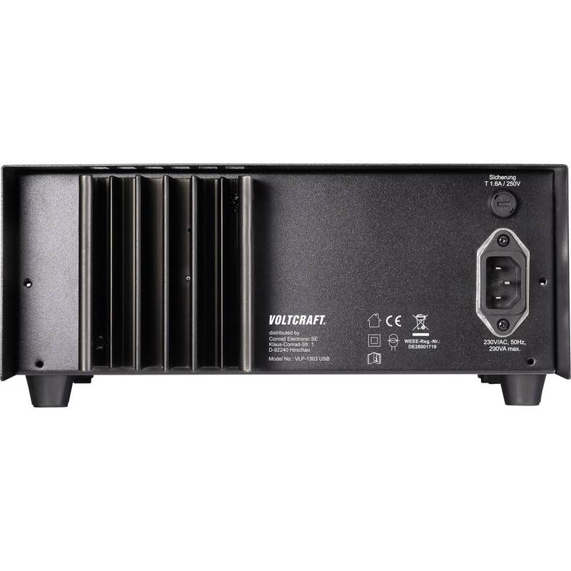 VOLTCRAFT Labornetzgerät VLP-1303 USB 0-30V 0.01-3A 123W 3 Ausgänge OVP Gerät - 4053199518708