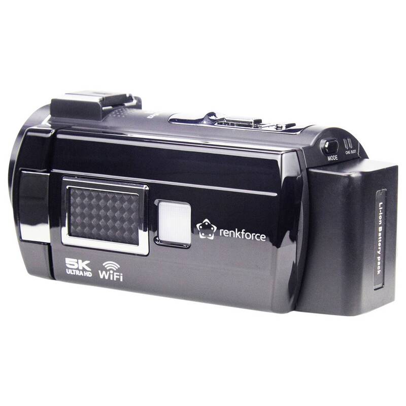 Renkforce RF-DV-200 5K Camcorder 8MP 256GB 16x Zoom 7,6cm Display Schwarz - 4064161335827