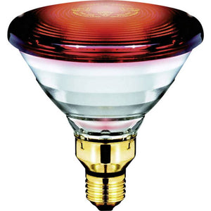 B-Ware Philips Infrarotlampe E27 150W Heizgerät Wärmebehandlung Dimmbar klar 230V