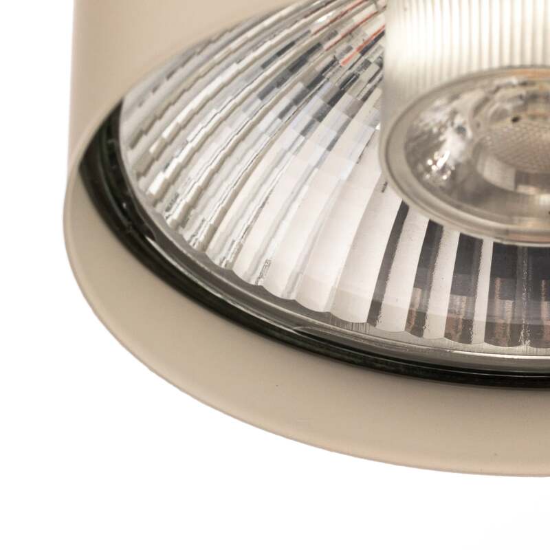 Deckenstrahler Chloe starr beige 1x15W LED dimmbar GU10 Made in Europe - 5902553234886