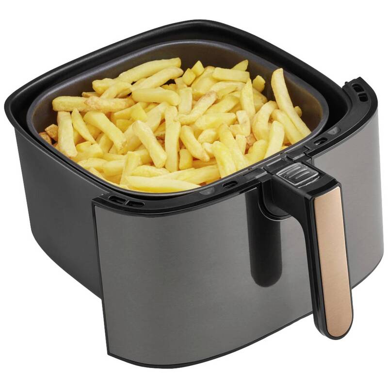 Arzum Heißluftfritteuse 6l Airfryer Fritteuse Timerfunktion Kupfer Schwarz 1750W - 8693184915943