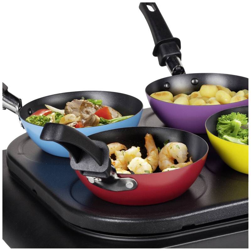 Tristar BP-2827 Wok-Set 1000 W für 6 Personen mit Backplatte und Pfännchen - 8713016028273