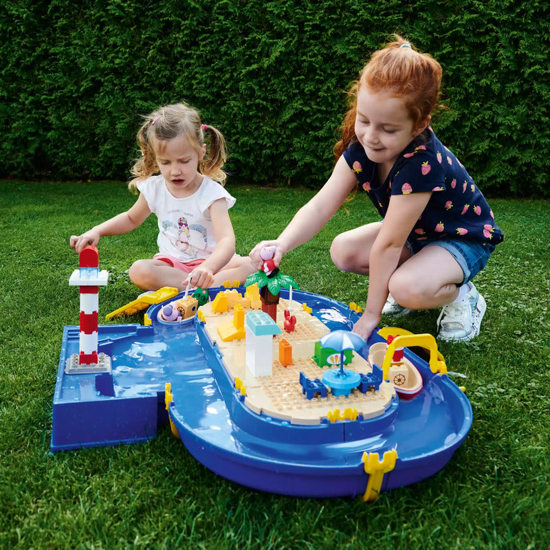 BIG Waterplay Set Peppa Pig Holiday Spielzeug Set mit Booten und Figuren bunt - 4004943551403