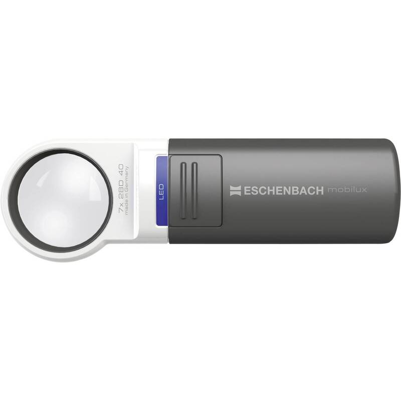 Eschenbach Handlupe Leselupe LED Leuchtlupe Mobilux Vergrößerung Etui Batterien - 4048347280255