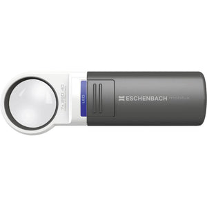 B-Ware Eschenbach Handlupe Leselupe LED Leuchtlupe Mobilux Vergrößerung Etui Batterien