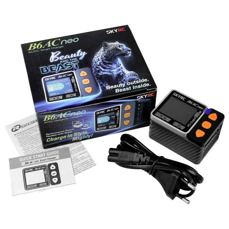 SKYRC Modellbau Ladegerät Lader B6AC Neo LiPo LiIon NiMH Blei Akku RC Ladegerät - 6930460008206