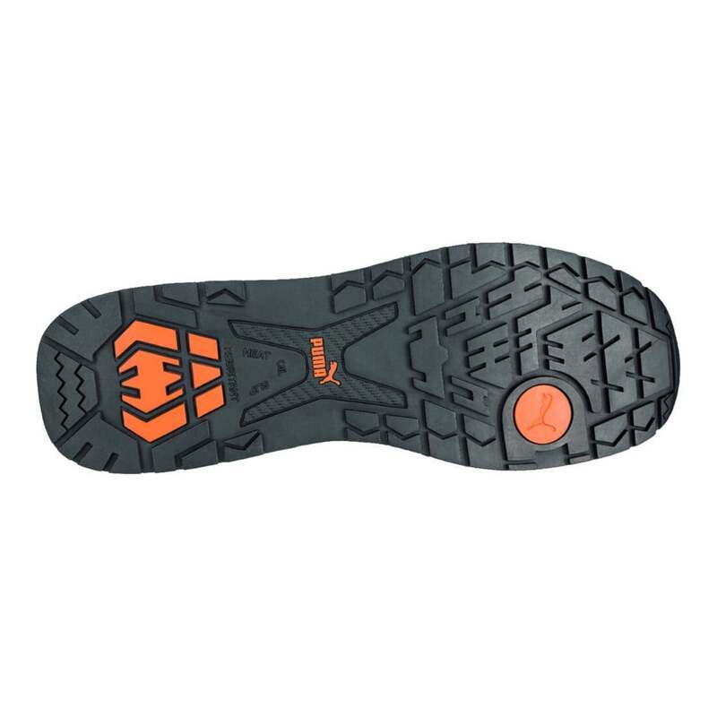 PUMA Sicherheitsschuh Crosstwist Low S3 Schuhgröße 44 Blau Orange Gummi Leder - 4051428062770