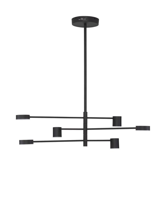 Nova Luce Pendelleuchte Hängeleuchte NORDIK LED Schwarz Warmweiß dimmbar 28 W - 5212017440686