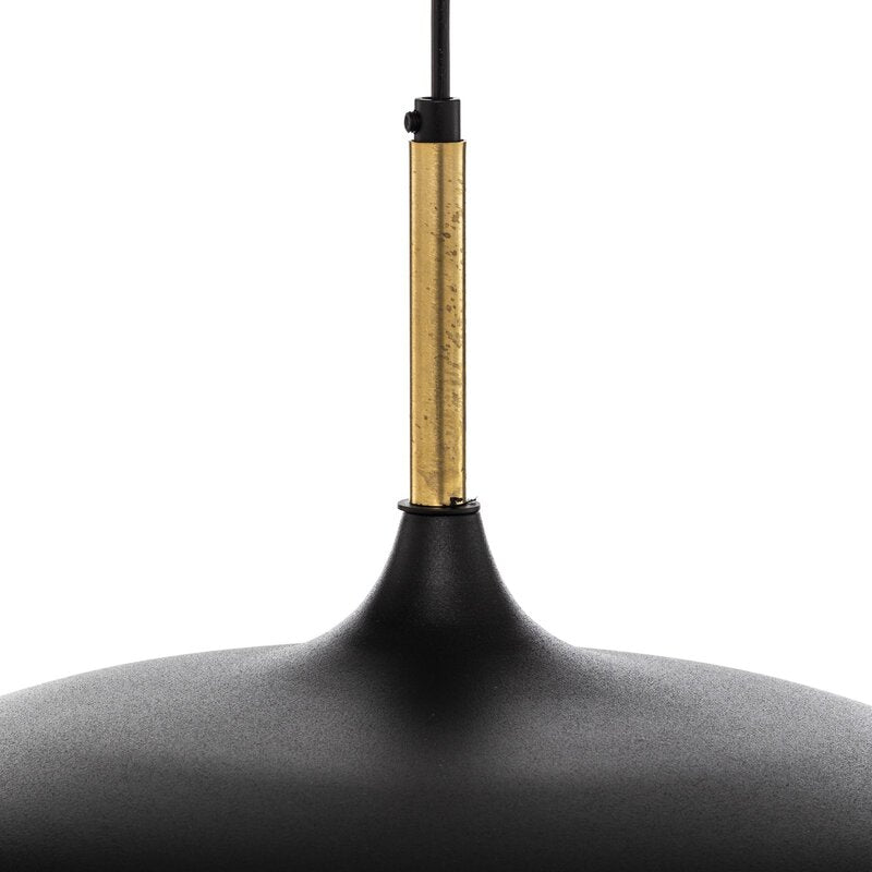 Euluna Pendelleuchte Pendellampe Lampe Leuchte Deckenlampe Lincoln, schwarz/gold - 5902693778981