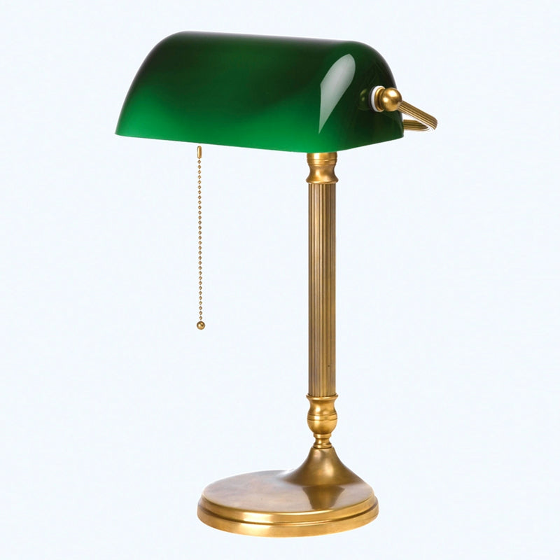 Berliner Messinglampen Bankerleuchte JIVAN LED Tischlampe Lampe grün messing - 4043783308600