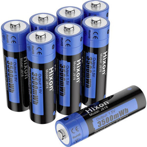 B-Ware Hixon Mignon-Akku Li-Ion J818 Batterie AA HR6 2350mAh wiederaufladbar 8 Stück