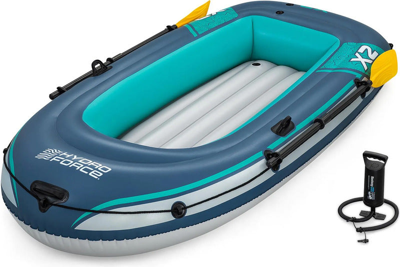 Bestway Schlauchboot Trek X2 232x118cm Freizeitboot mit Ruder und Pumpe blau - 6941607373033
